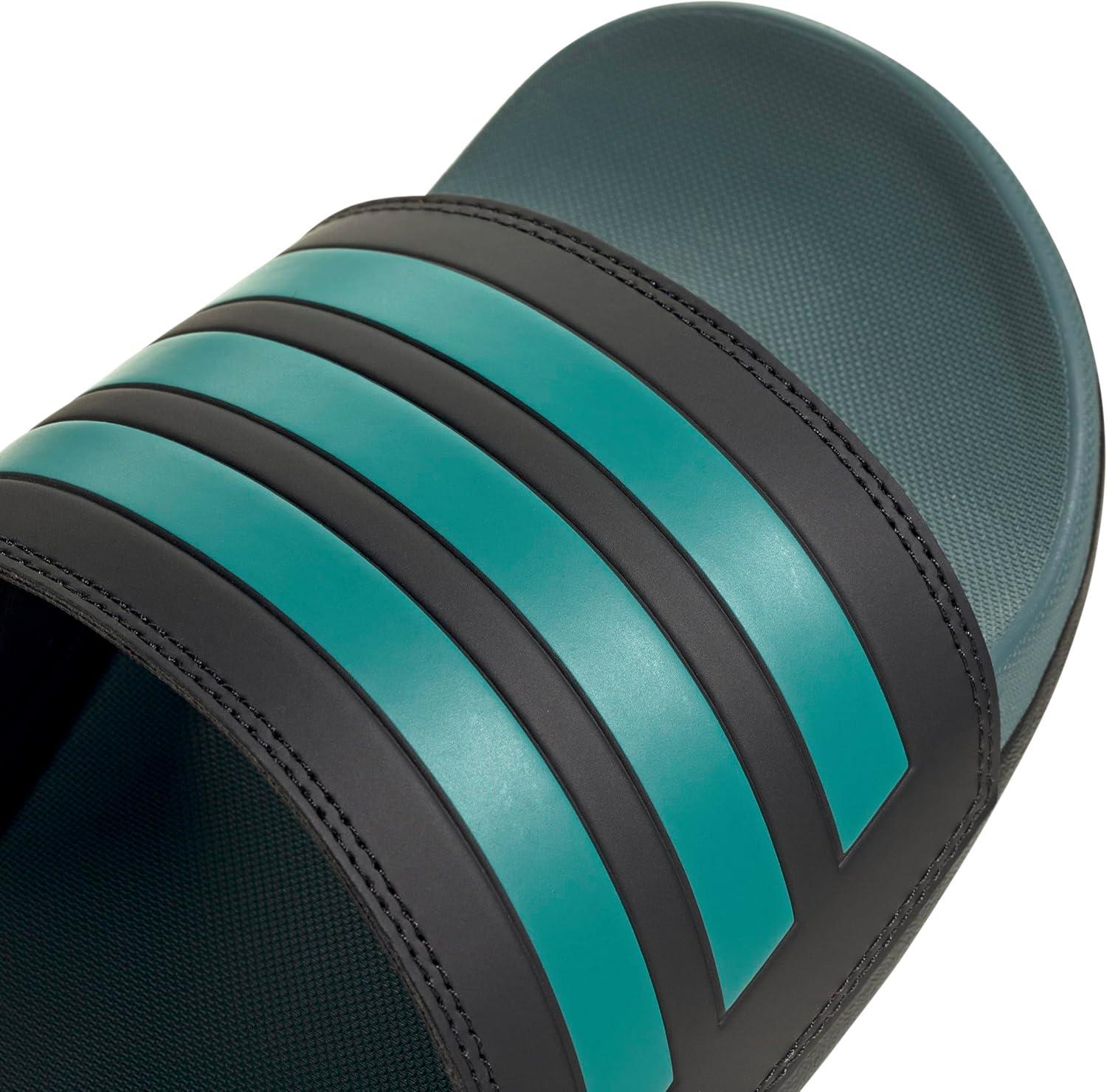 image:imageadidas Unisex Adult Adilette Comfort Slide SandalBlackPure TealPreloved Teal