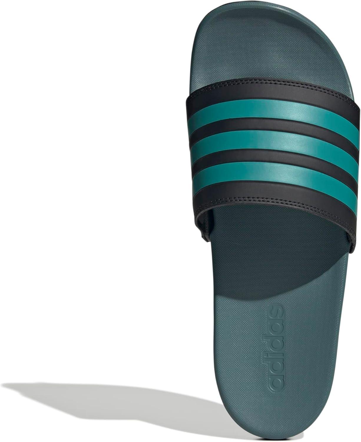 image:imageadidas Unisex Adult Adilette Comfort Slide SandalBlackPure TealPreloved Teal