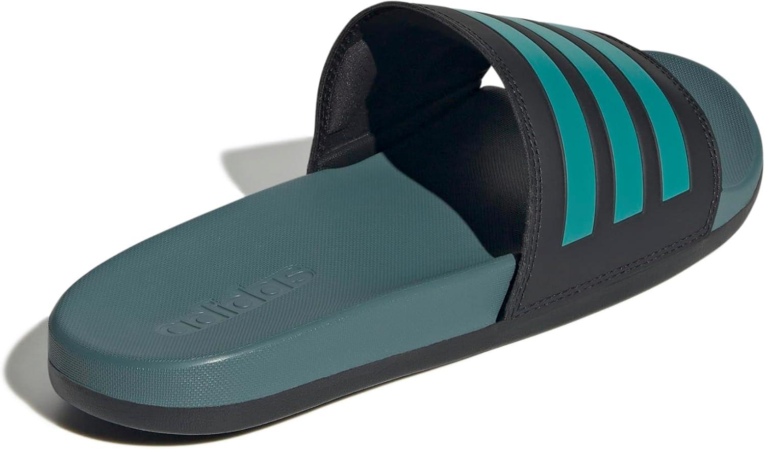 image:imageadidas Unisex Adult Adilette Comfort Slide SandalBlackPure TealPreloved Teal