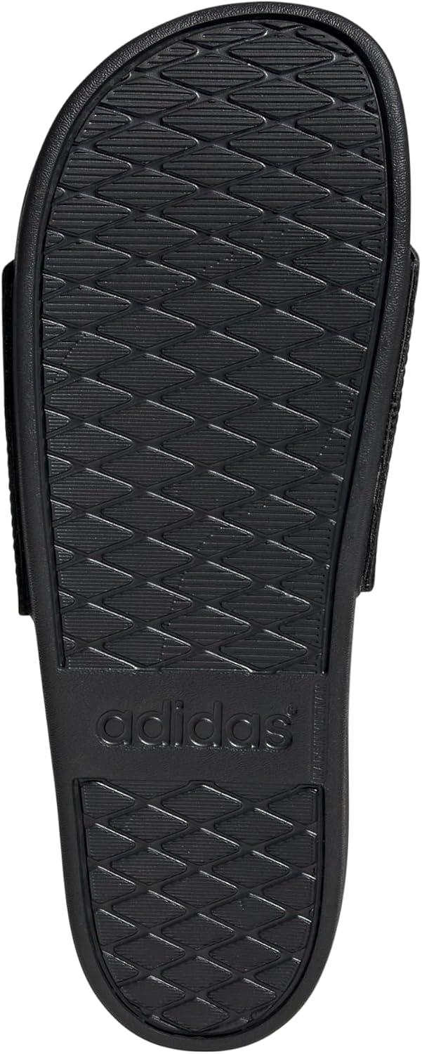 image:imageadidas Unisex Adult Adilette Comfort Slide SandalBlackSilver MetallicBlack