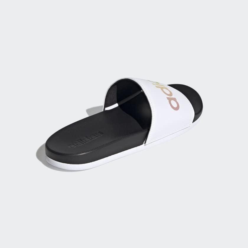 image:imageadidas Unisex Adult Adilette Comfort Slide SandalBlackWhiteMulticolor
