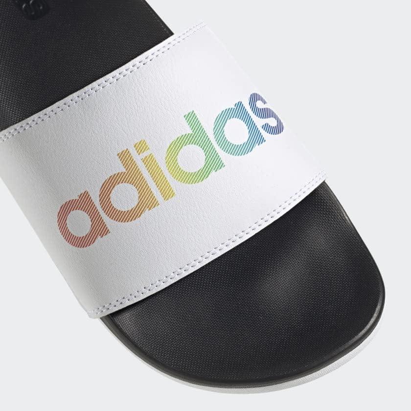 image:imageadidas Unisex Adult Adilette Comfort Slide SandalBlackWhiteMulticolor