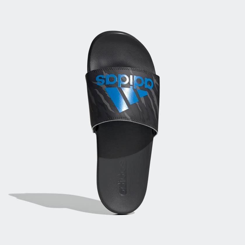 image:imageadidas Unisex Adult Adilette Comfort Slide SandalCarbonBlue RushCarbon
