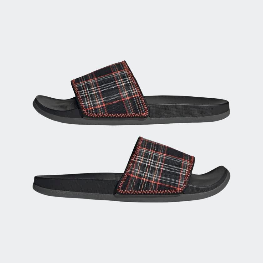 image:imageadidas Unisex Adult Adilette Comfort Slide SandalCore BlackGrey SixGrey Two