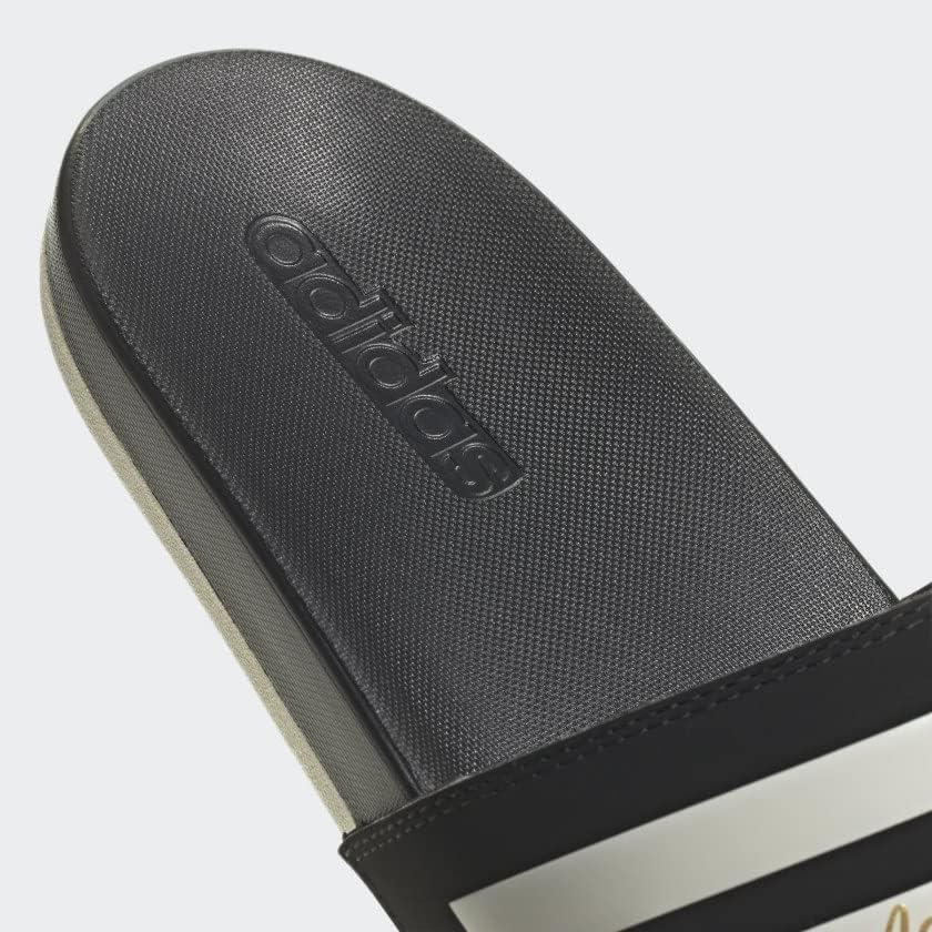 image:imageadidas Unisex Adult Adilette Comfort Slide SandalCore BlackWonder WhiteGold Metallic