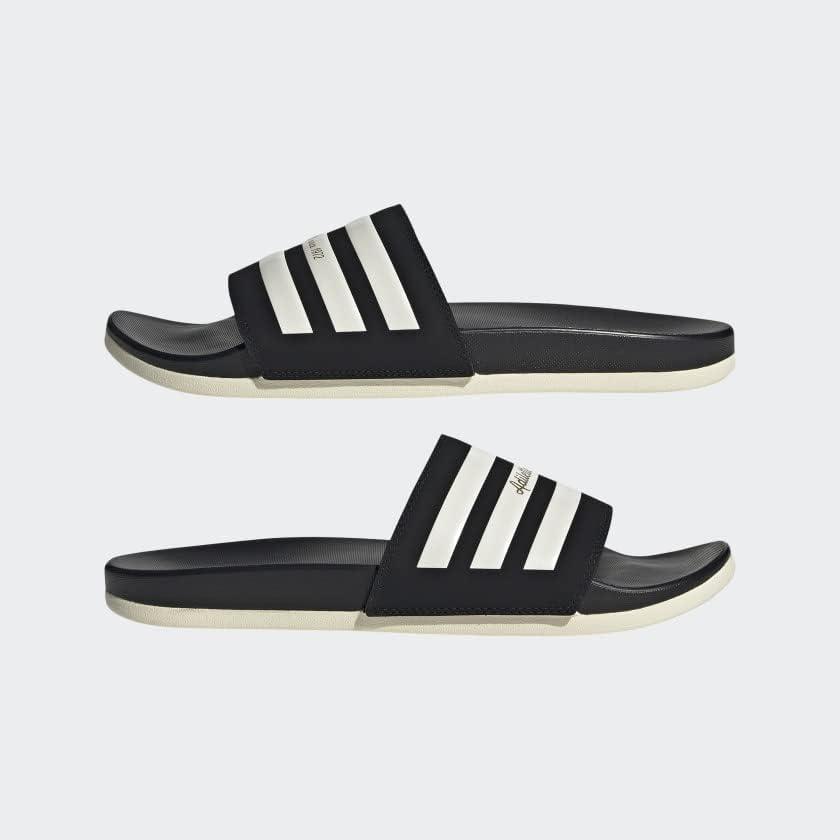 image:imageadidas Unisex Adult Adilette Comfort Slide SandalCore BlackWonder WhiteGold Metallic