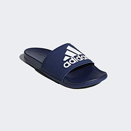 image:imageadidas Unisex Adult Adilette Comfort Slide SandalDark BlueWhiteDark Blue