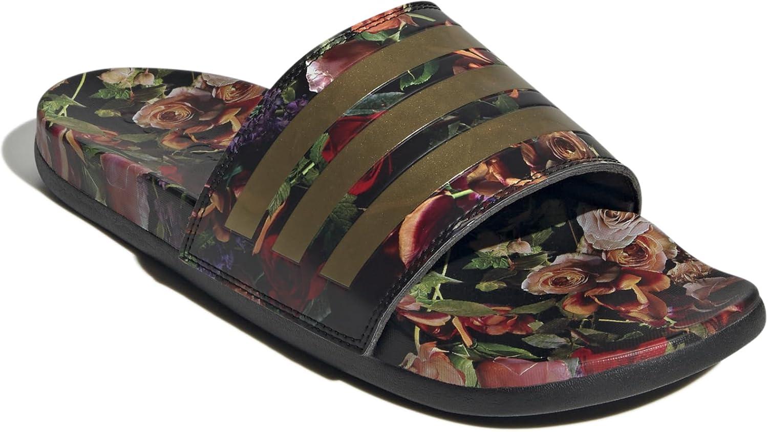 image:imageadidas Unisex Adult Adilette Comfort Slide SandalGold MetallicBlackBlack