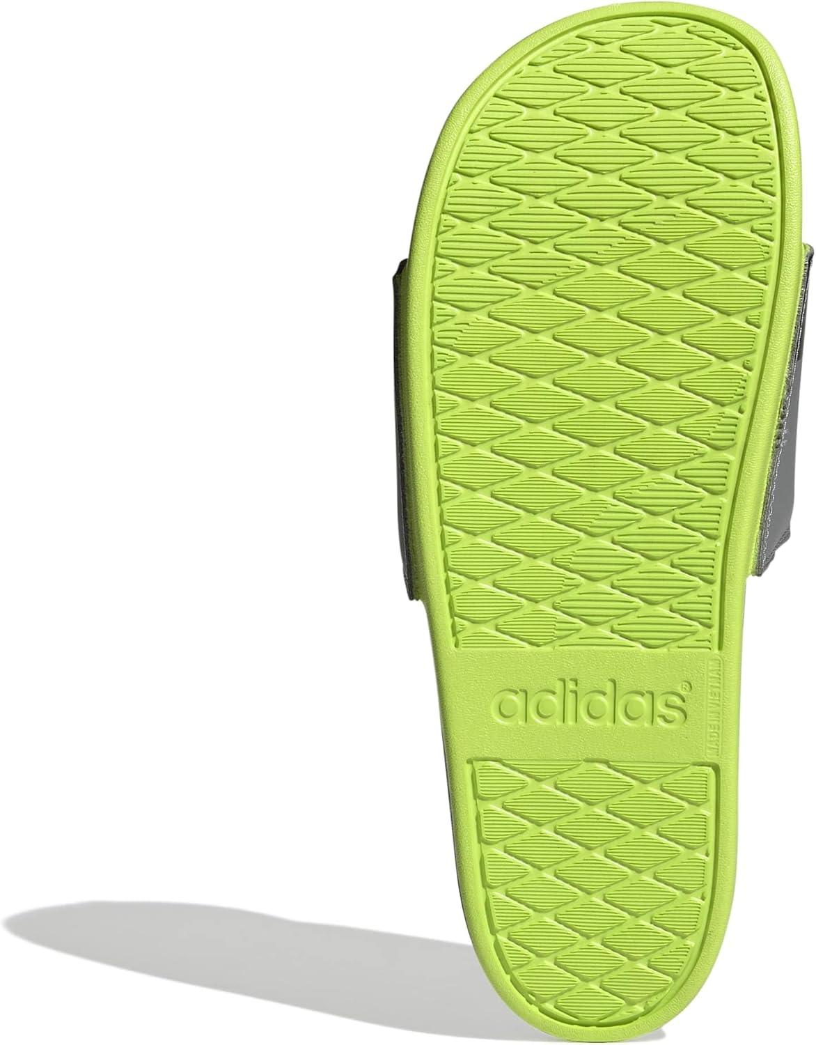 image:imageadidas Unisex Adult Adilette Comfort Slide SandalGreySemi Solar SlimeSemi Solar Slime