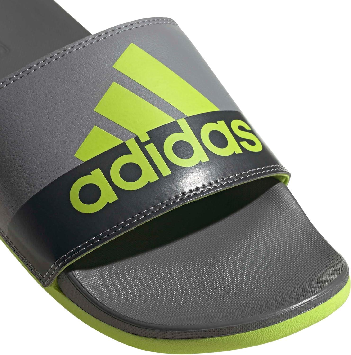 image:imageadidas Unisex Adult Adilette Comfort Slide SandalGreySemi Solar SlimeSemi Solar Slime