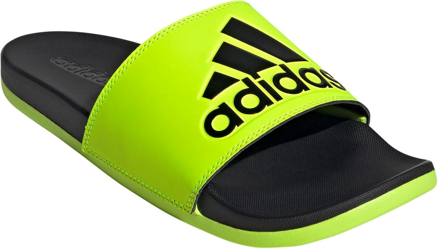 image:imageadidas Unisex Adult Adilette Comfort Slide SandalLucid LemonBlackBlack