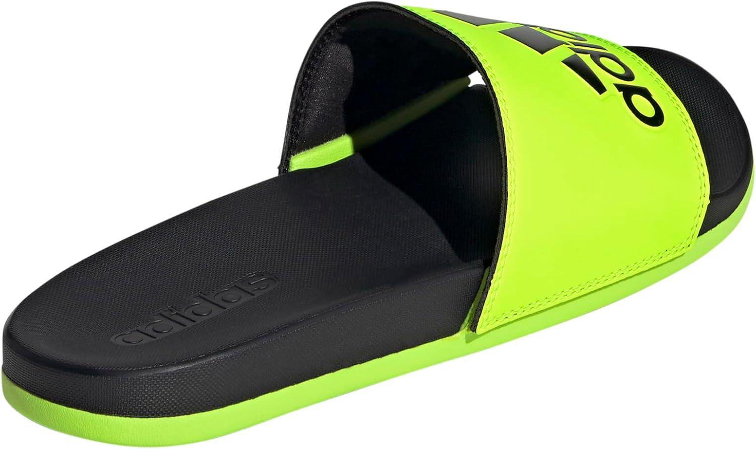 image:imageadidas Unisex Adult Adilette Comfort Slide SandalLucid LemonBlackBlack