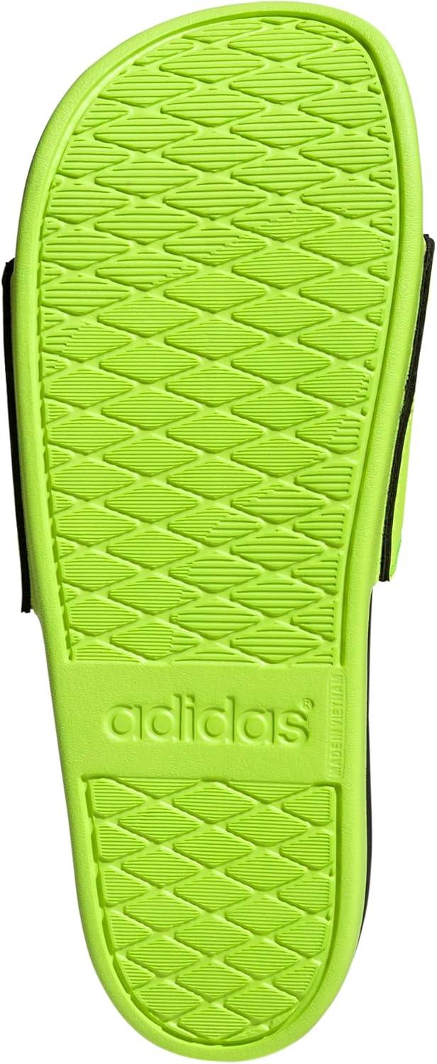 image:imageadidas Unisex Adult Adilette Comfort Slide SandalLucid LemonBlackBlack