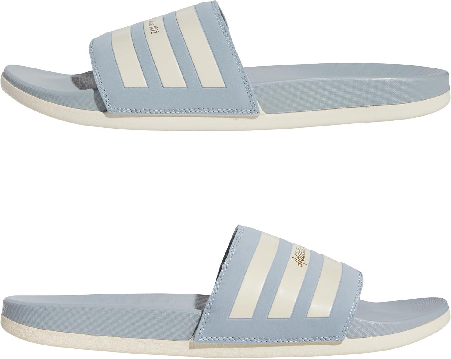image:imageadidas Unisex Adult Adilette Comfort Slide SandalMagic GreyWonder WhiteGold Metallic
