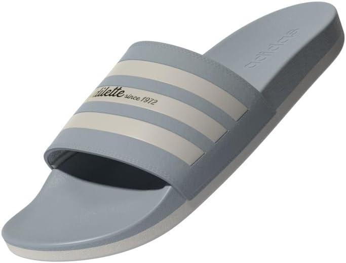 image:imageadidas Unisex Adult Adilette Comfort Slide SandalMagic GreyWonder WhiteGold Metallic