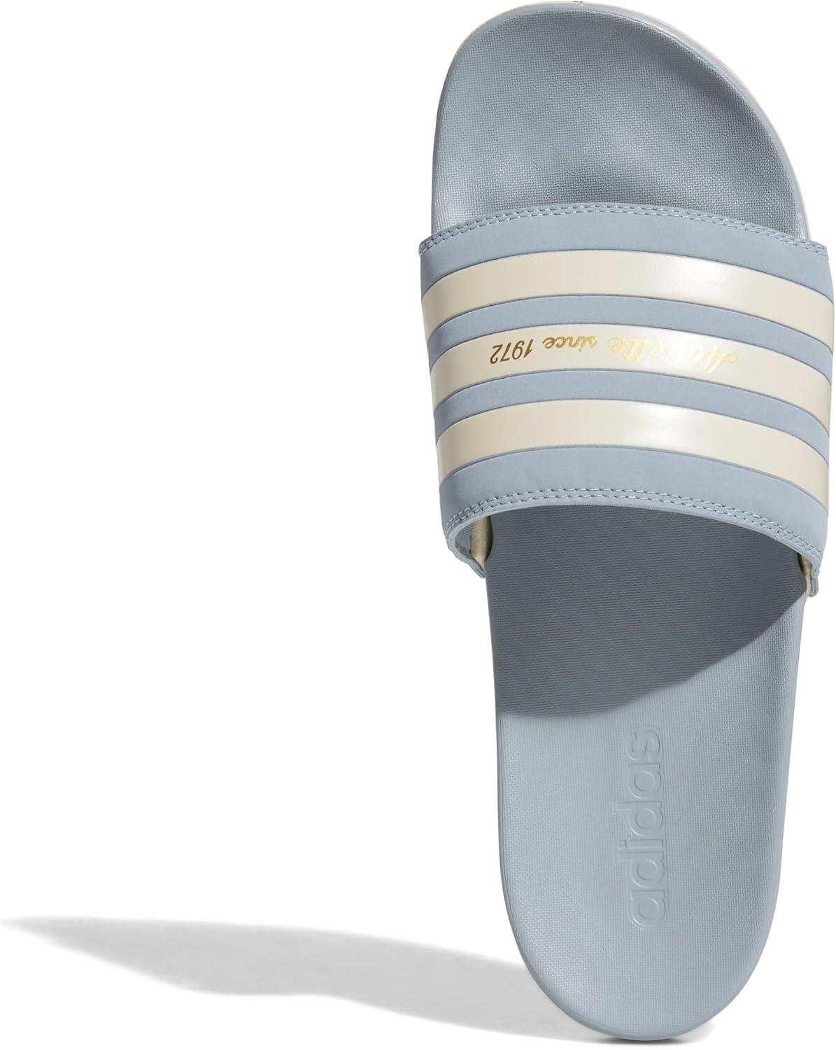 image:imageadidas Unisex Adult Adilette Comfort Slide SandalMagic GreyWonder WhiteGold Metallic