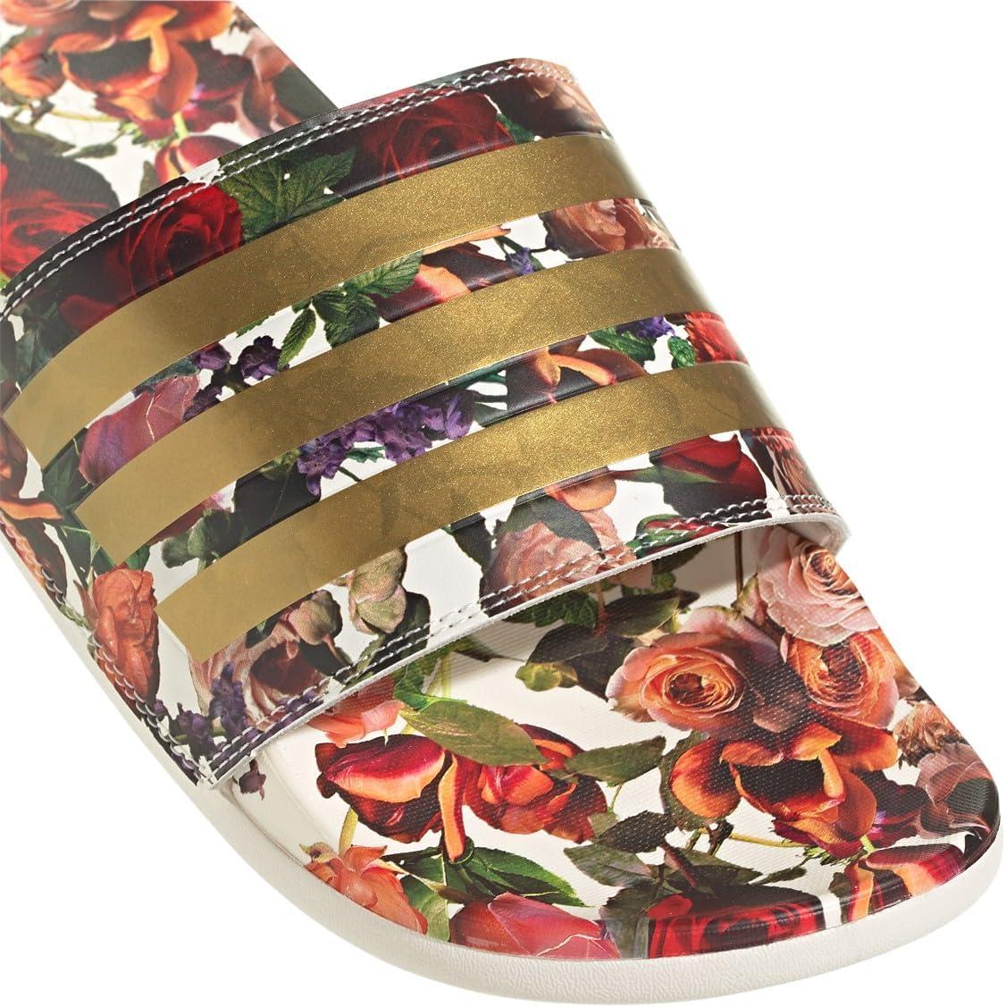 image:imageadidas Unisex Adult Adilette Comfort Slide SandalOff WhiteGold MetallicOff White