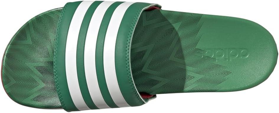 image:imageadidas Unisex Adult Adilette Comfort Slide SandalVivid GreenWhiteScarlet