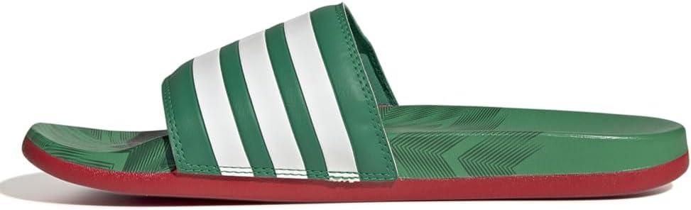 image:imageadidas Unisex Adult Adilette Comfort Slide SandalVivid GreenWhiteScarlet
