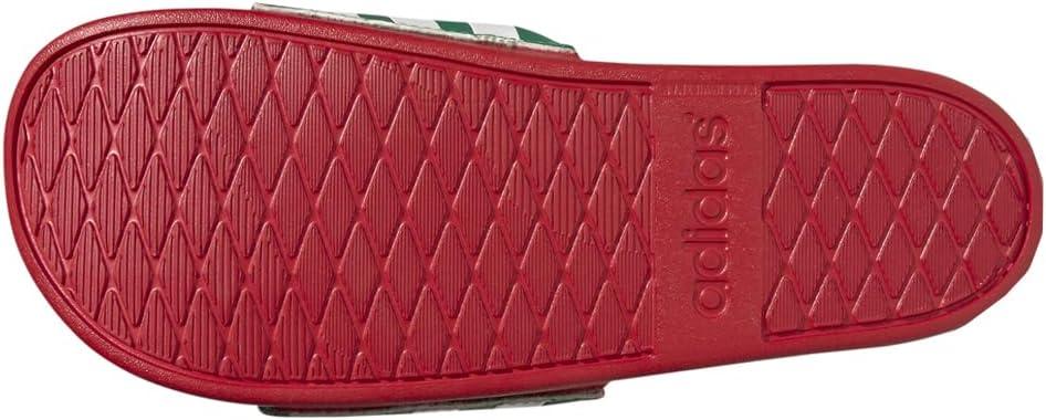 image:imageadidas Unisex Adult Adilette Comfort Slide SandalVivid GreenWhiteScarlet