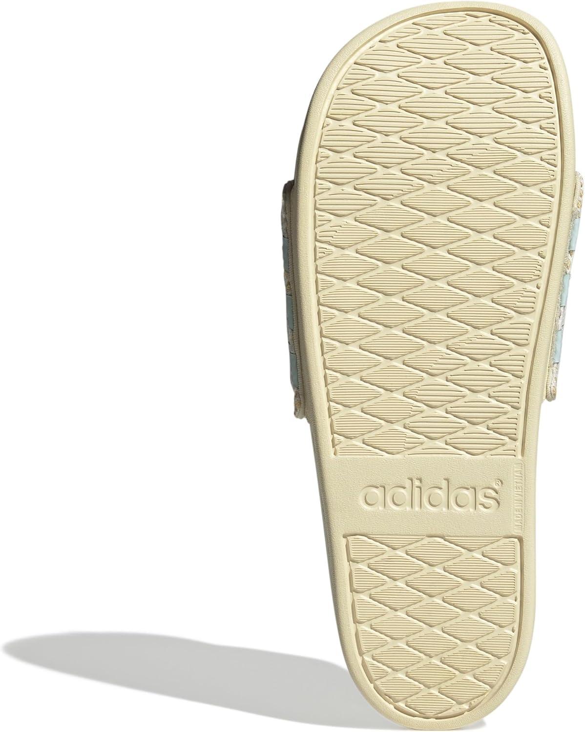 image:imageadidas Unisex Adult Adilette Comfort Slide SandalWarm VanillaHalo MintOrange Tint