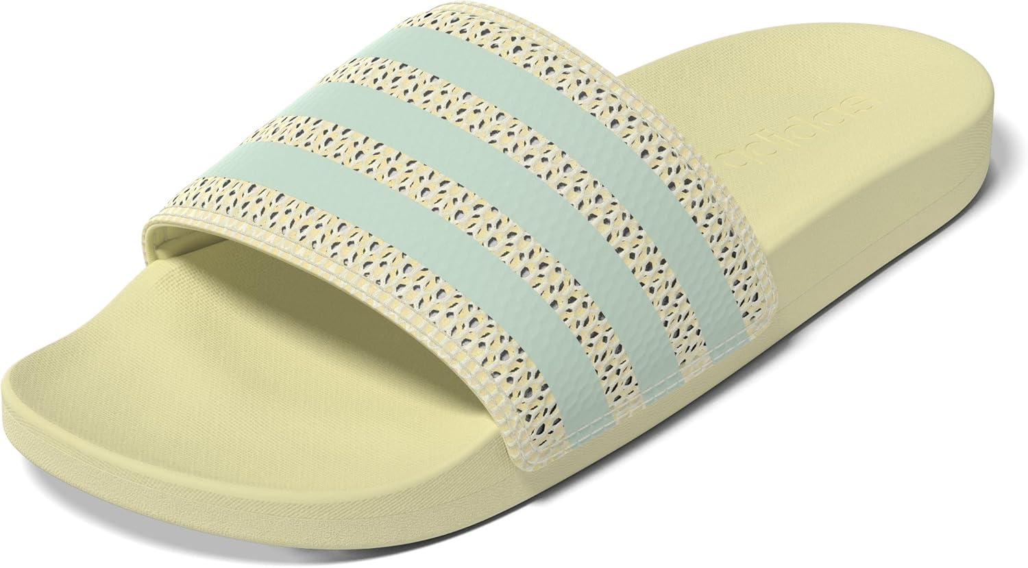 image:imageadidas Unisex Adult Adilette Comfort Slide SandalWarm VanillaHalo MintOrange Tint
