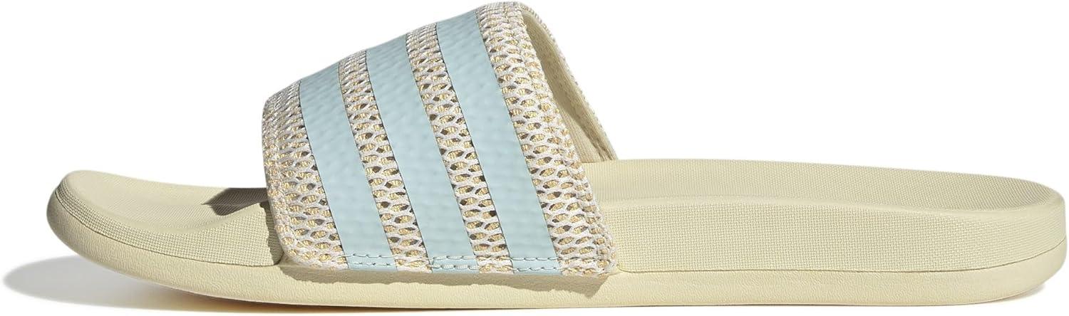 image:imageadidas Unisex Adult Adilette Comfort Slide SandalWarm VanillaHalo MintOrange Tint