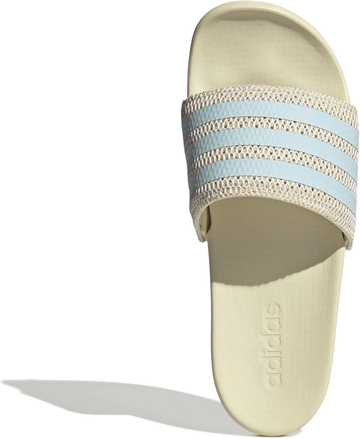 image:imageadidas Unisex Adult Adilette Comfort Slide SandalWarm VanillaHalo MintOrange Tint