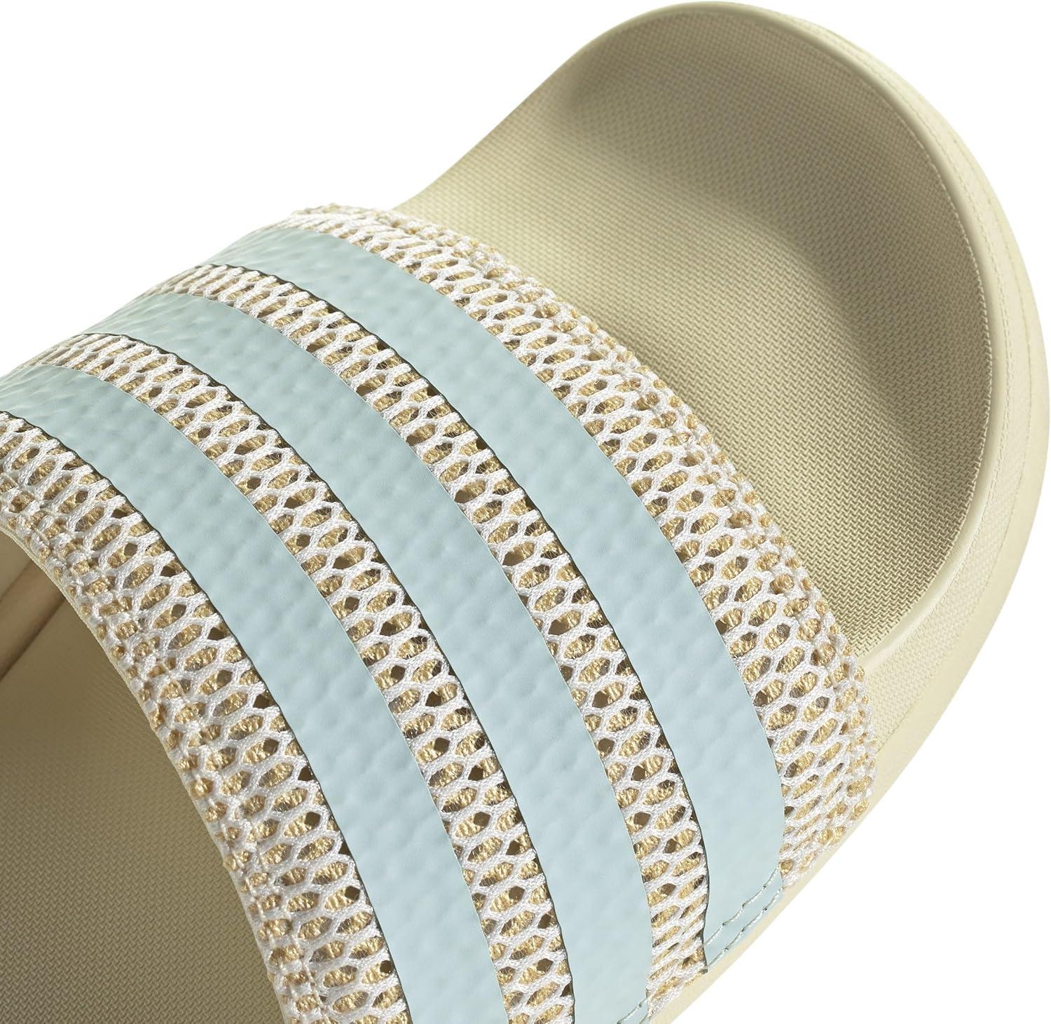 image:imageadidas Unisex Adult Adilette Comfort Slide SandalWarm VanillaHalo MintOrange Tint