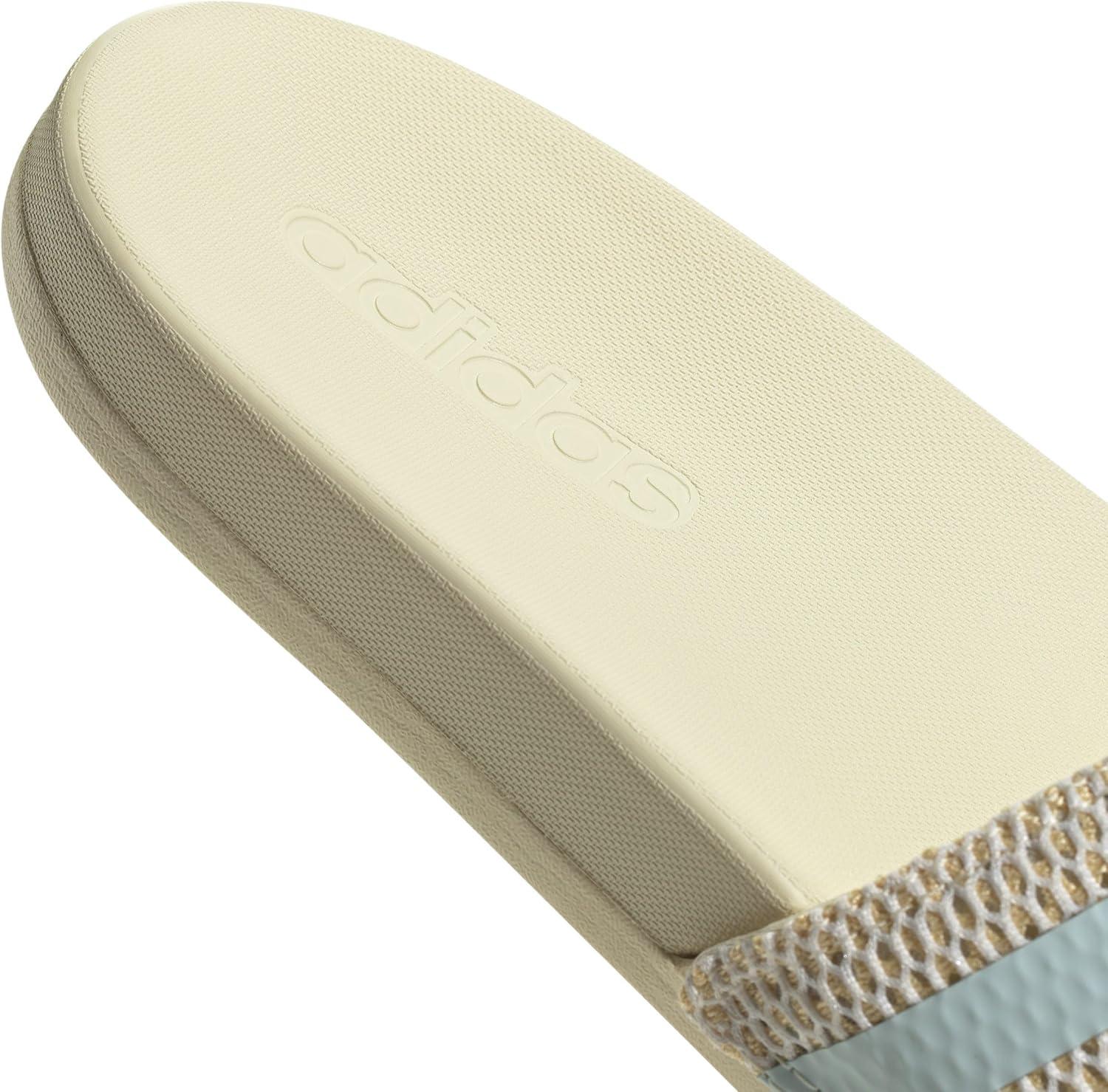 image:imageadidas Unisex Adult Adilette Comfort Slide SandalWarm VanillaHalo MintOrange Tint