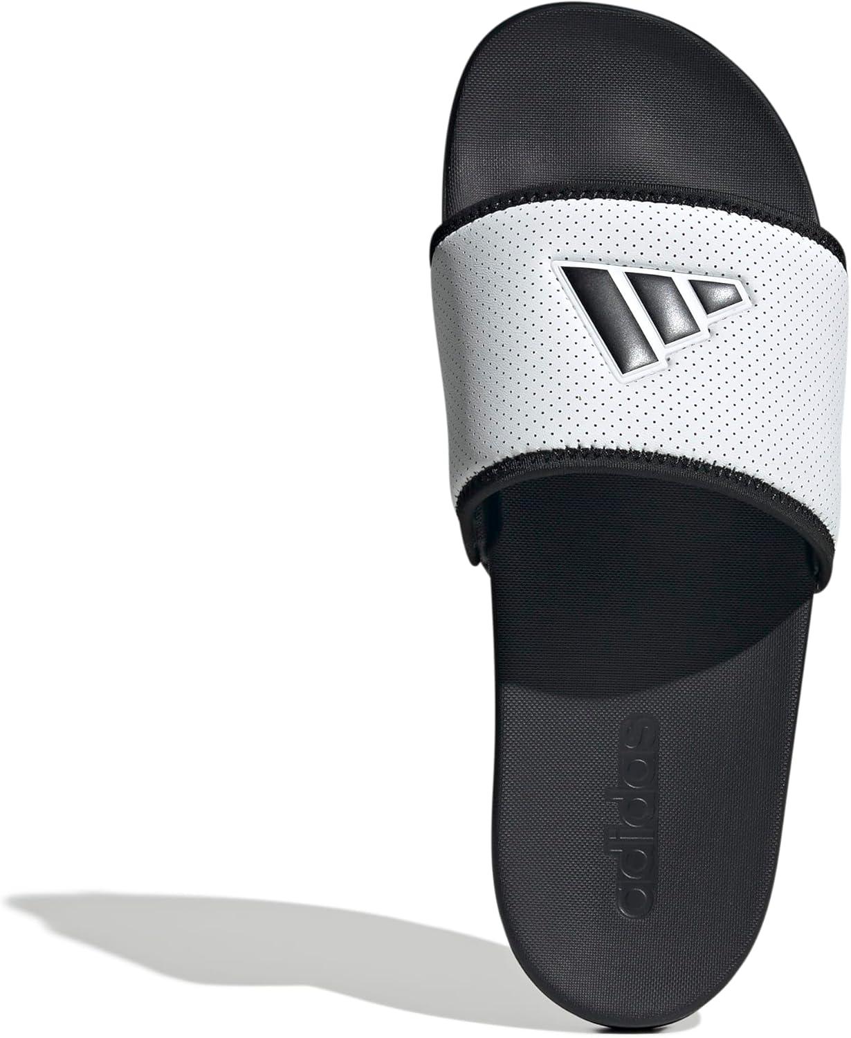 image:imageadidas Unisex Adult Adilette Comfort Slide SandalWhiteBlackBlack