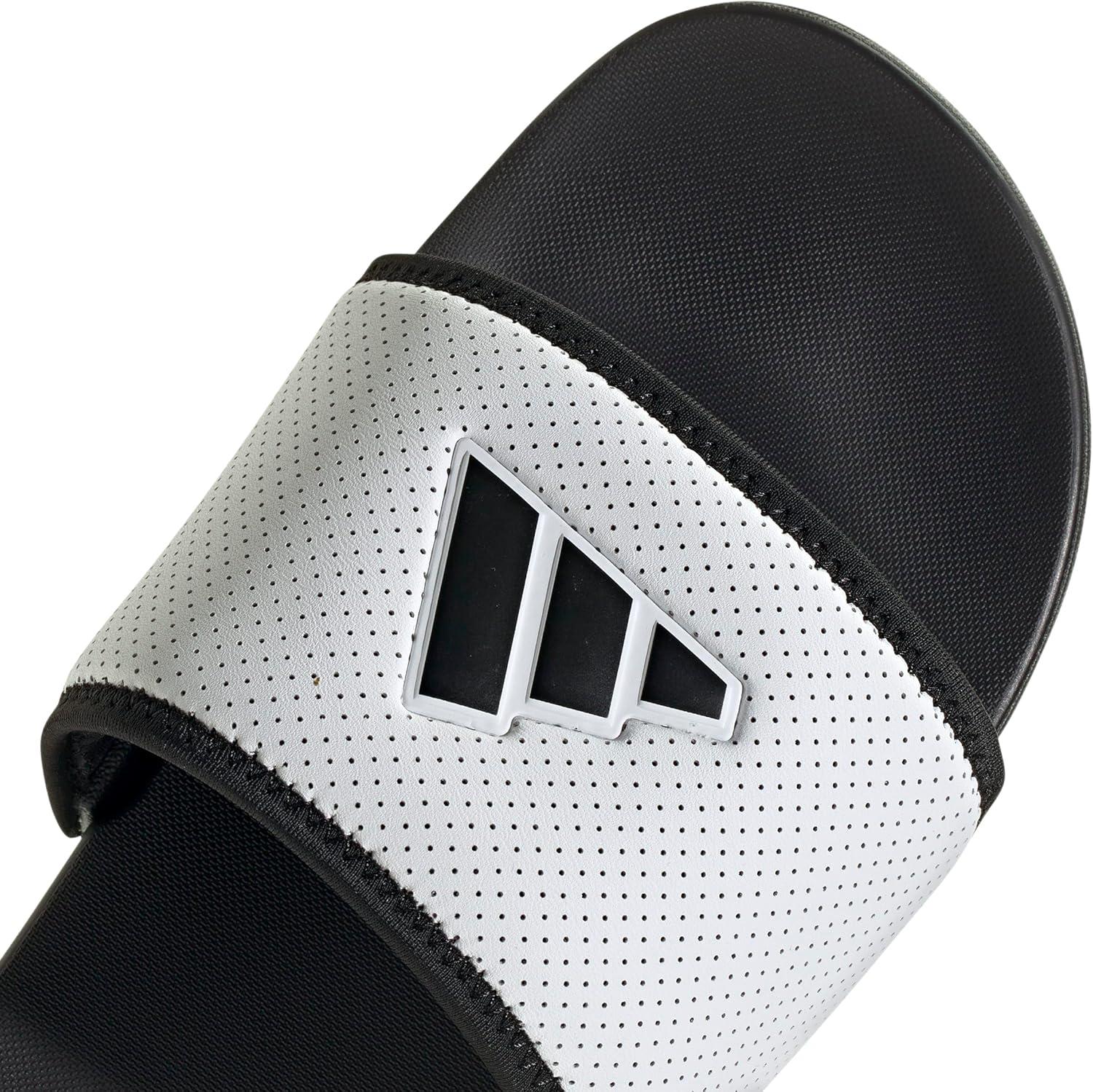 image:imageadidas Unisex Adult Adilette Comfort Slide SandalWhiteBlackBlack