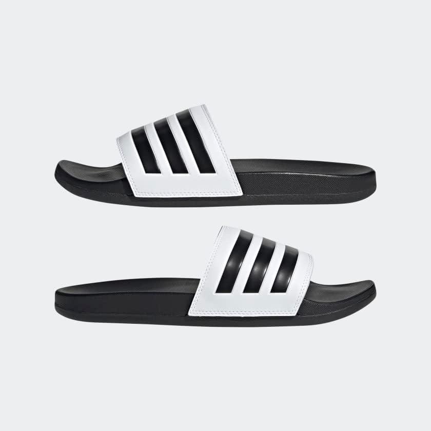 image:imageadidas Unisex Adult Adilette Comfort Slide SandalWhiteBlackBlack2022