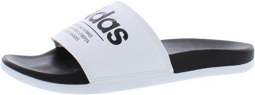 image:imageadidas Unisex Adult Adilette Comfort Slide SandalWhiteBlackWhite