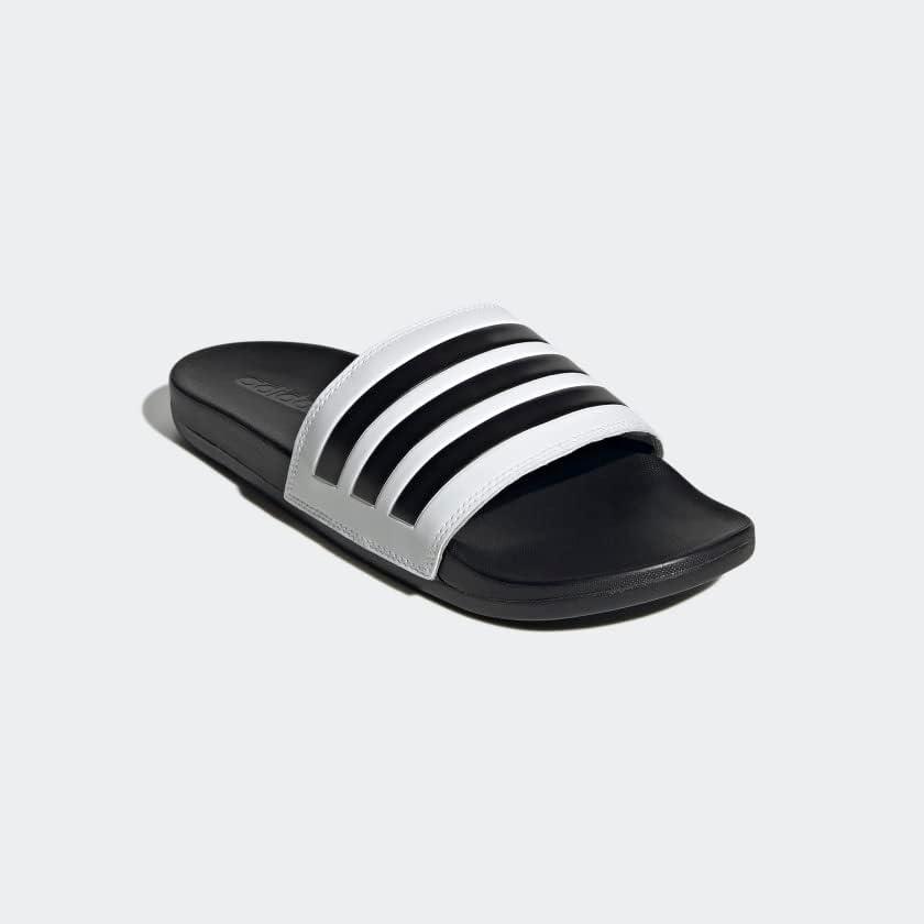 image:imageadidas Unisex Adult Adilette Comfort Slide SandalWhiteCore BlackCore Black
