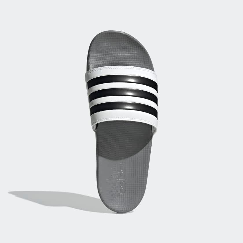 image:imageadidas Unisex Adult Adilette Comfort Slide SandalWhiteCore BlackGrey Three