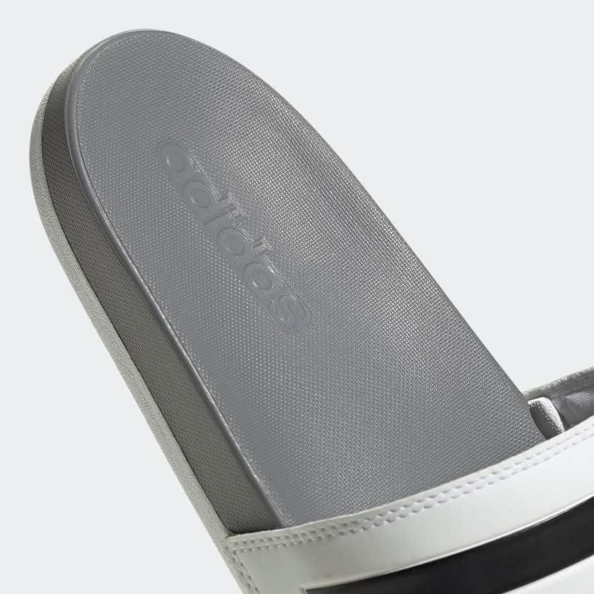 image:imageadidas Unisex Adult Adilette Comfort Slide SandalWhiteCore BlackGrey Three