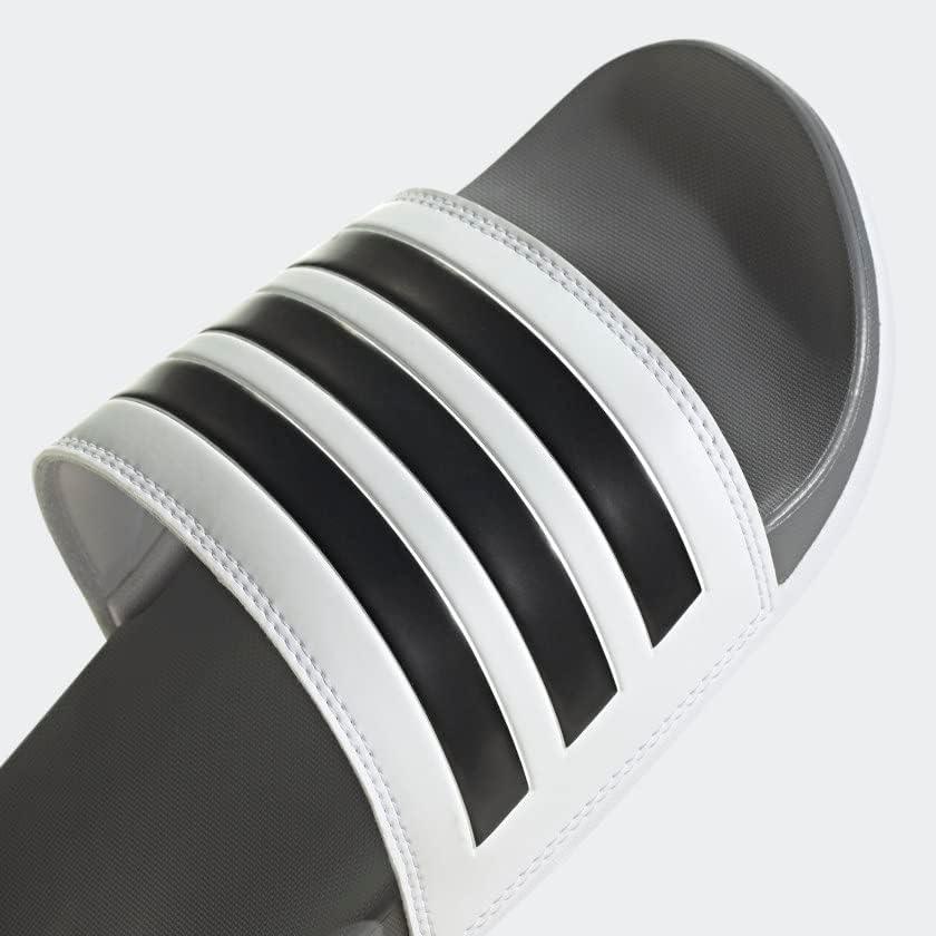 image:imageadidas Unisex Adult Adilette Comfort Slide SandalWhiteCore BlackGrey Three