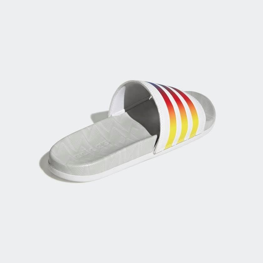 image:imageadidas Unisex Adult Adilette Comfort Slide SandalWhiteGlory BlueWhite
