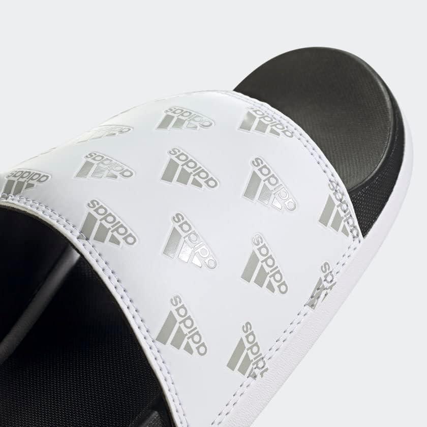 image:imageadidas Unisex Adult Adilette Comfort Slide SandalWhiteGreyWhite