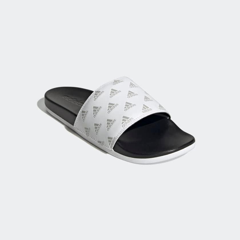 image:imageadidas Unisex Adult Adilette Comfort Slide SandalWhiteGreyWhite