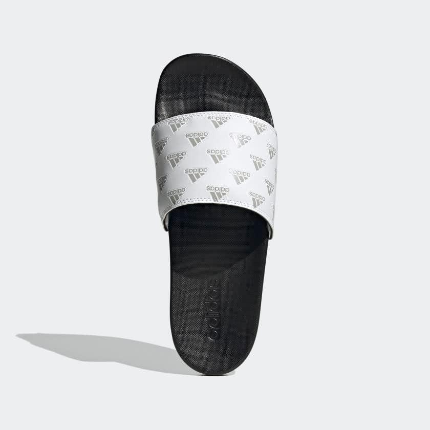 image:imageadidas Unisex Adult Adilette Comfort Slide SandalWhiteGreyWhite