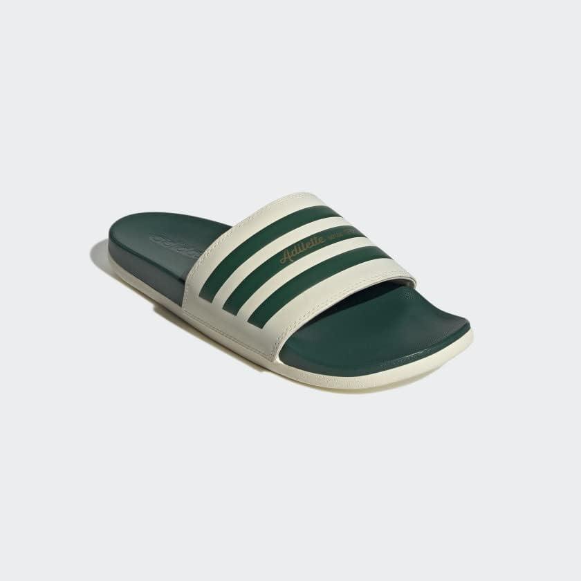 image:imageadidas Unisex Adult Adilette Comfort Slide SandalWonder WhiteCollegiate GreenGold Metallic