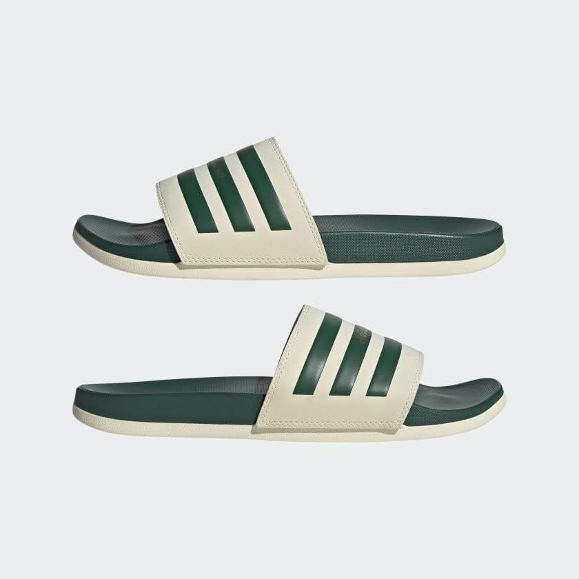 image:imageadidas Unisex Adult Adilette Comfort Slide SandalWonder WhiteCollegiate GreenGold Metallic