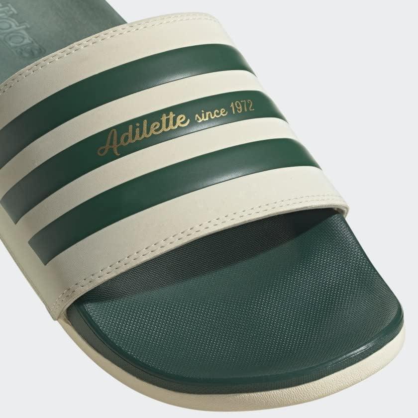 image:imageadidas Unisex Adult Adilette Comfort Slide SandalWonder WhiteCollegiate GreenGold Metallic