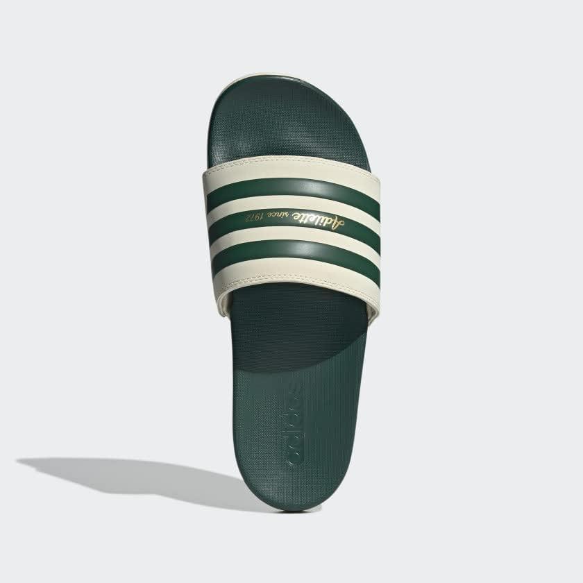 image:imageadidas Unisex Adult Adilette Comfort Slide SandalWonder WhiteCollegiate GreenGold Metallic