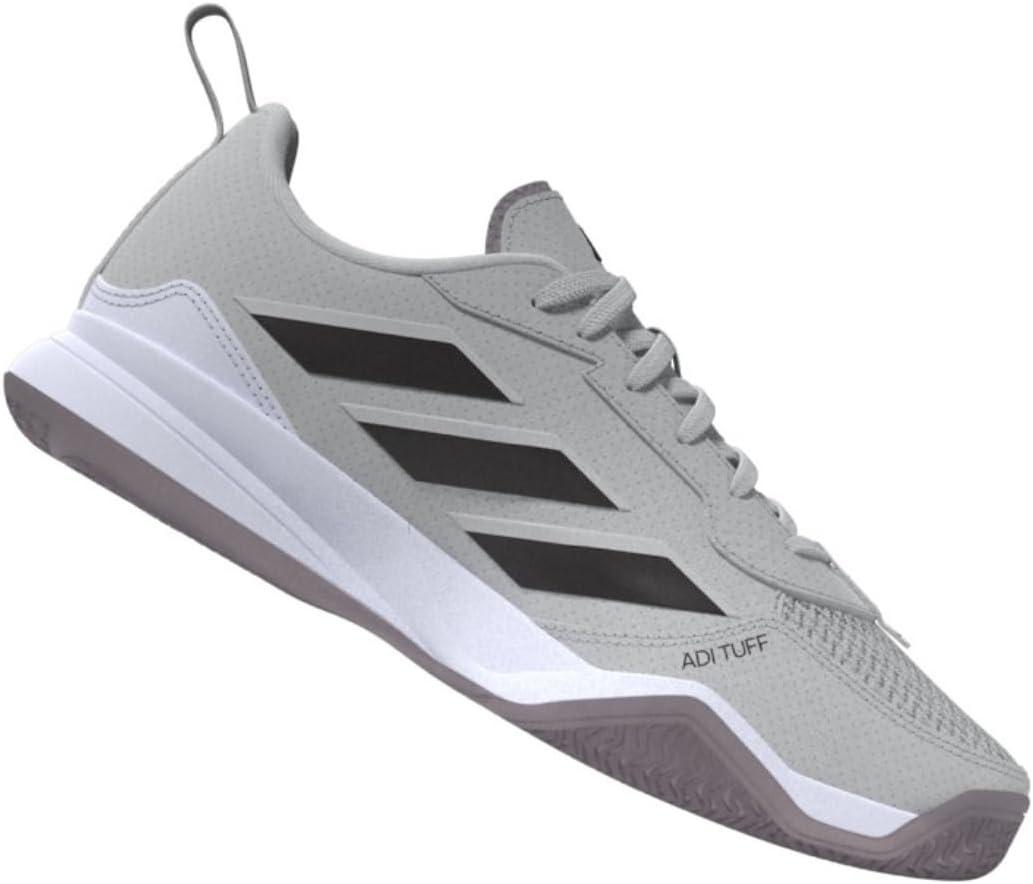 image:imageadidas Womens Avaflash Tennis Sneakers Shoes WhiteGreyAurora MetallicPreloved Fig