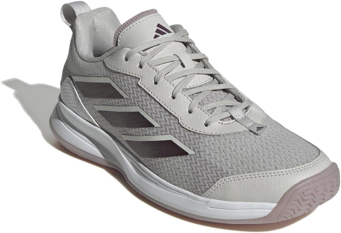 image:imageadidas Womens Avaflash Tennis Sneakers Shoes WhiteGreyAurora MetallicPreloved Fig