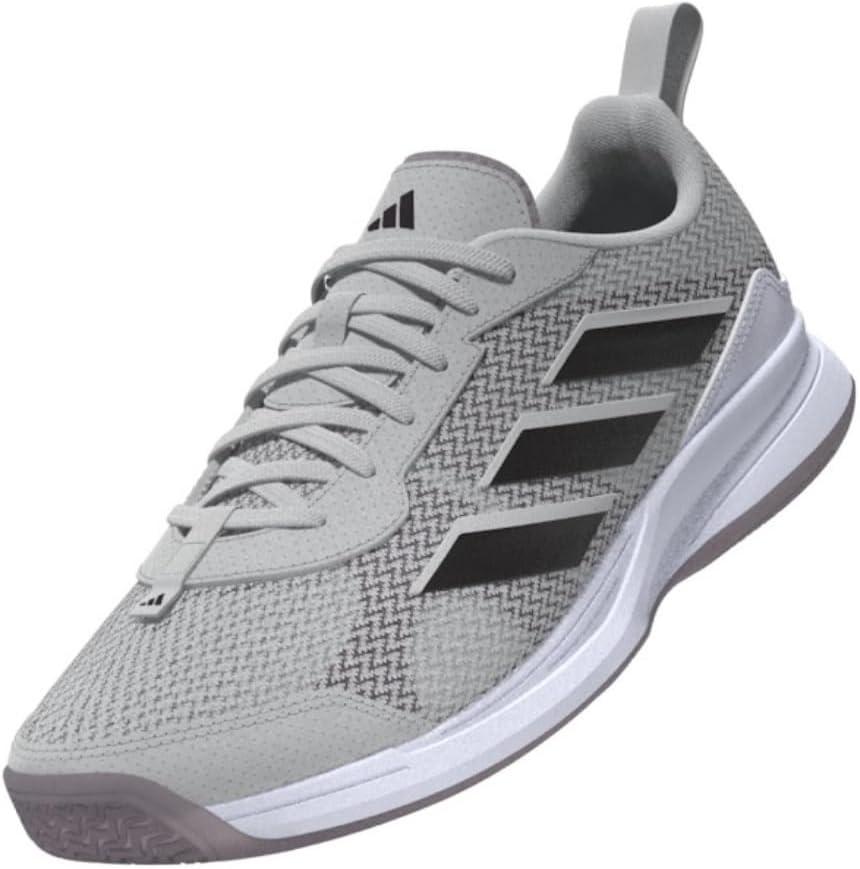 image:imageadidas Womens Avaflash Tennis Sneakers Shoes WhiteGreyAurora MetallicPreloved Fig