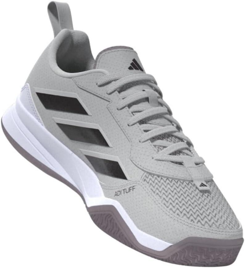 image:imageadidas Womens Avaflash Tennis Sneakers Shoes WhiteGreyAurora MetallicPreloved Fig